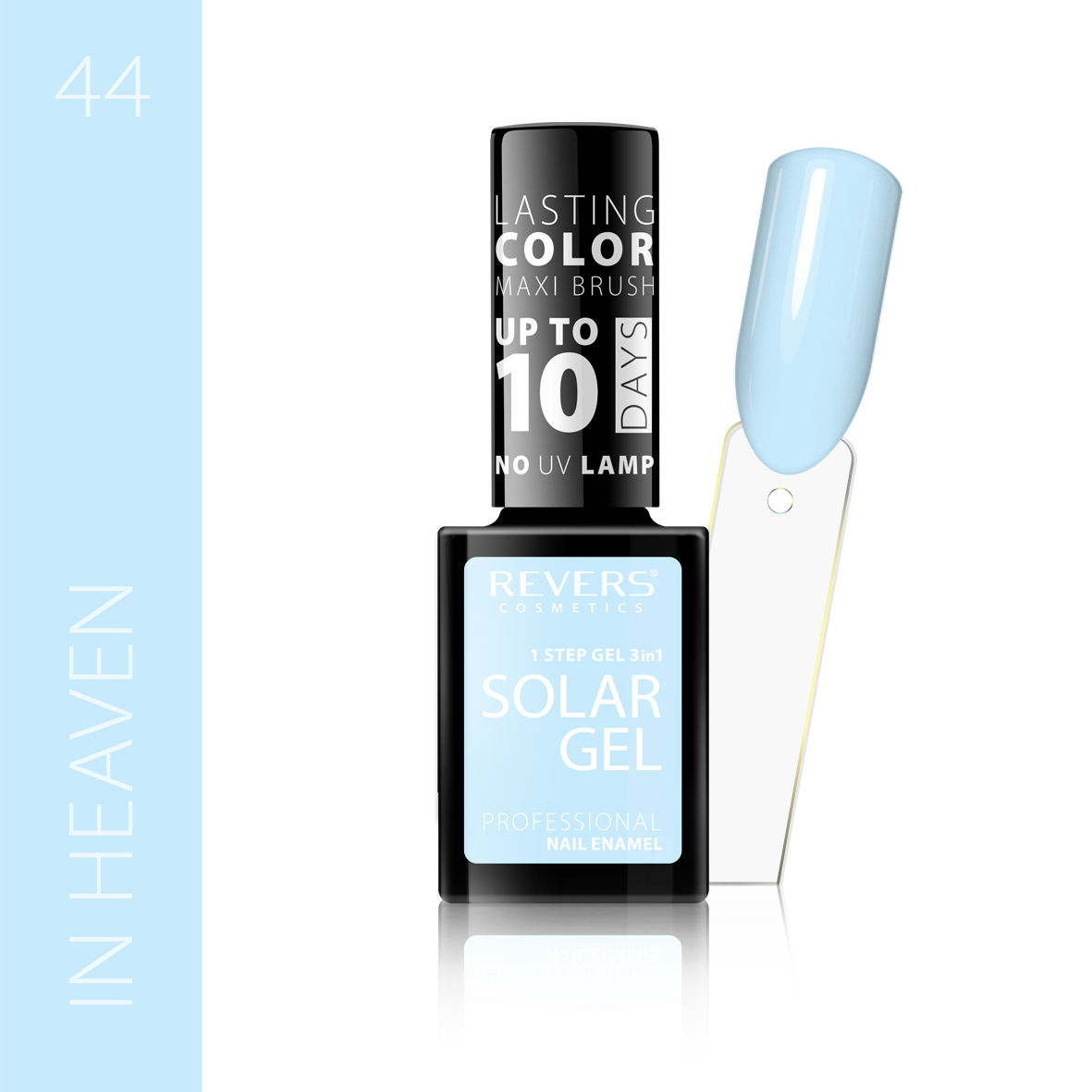 Nagų lakas SOLAR GEL 12ml hibridinis efektas 44