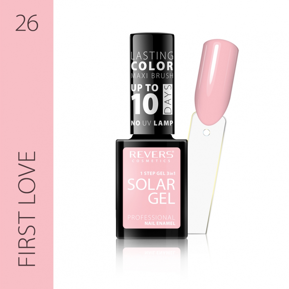 Nagų lakas SOLAR GEL 12ml hibridinis efektas 26