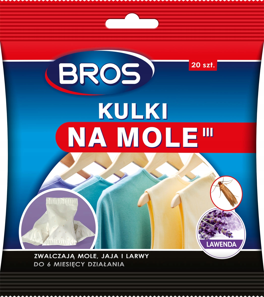 BROS Levandų rutuliukai nuo kandžių 20 vnt.