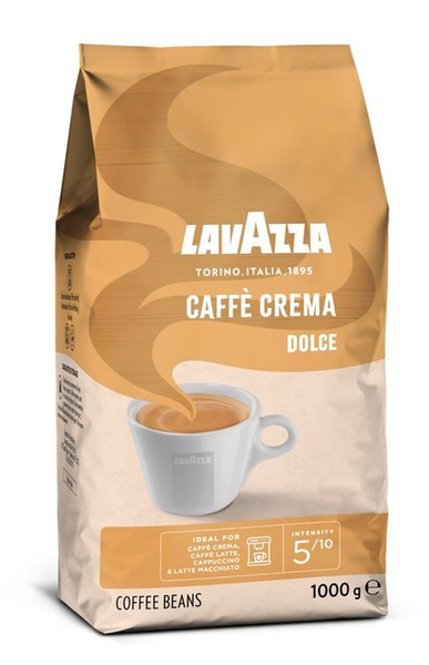 Lavazza Crema Dolce 1kg Kavos pupelės