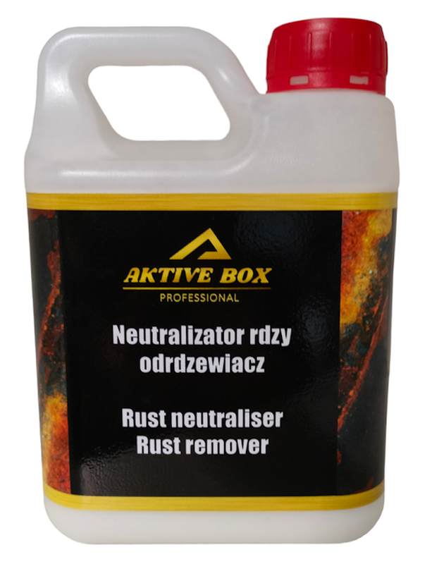 RŪDŽIŲ NEUTRALIZATORIUS 1 litras rūdžių neutralizatorius rūdžių nuėmiklis AKTIVE BOX AB1201