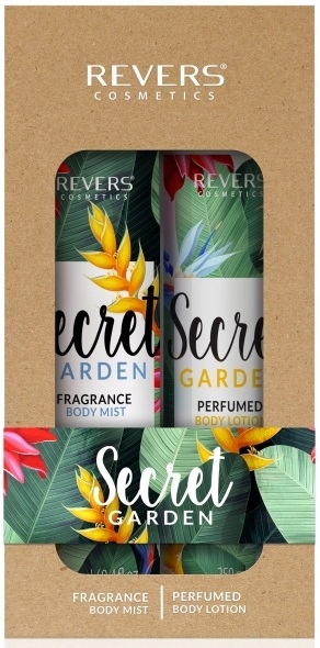 REVERS Secret Garden priežiūros rinkinys: dulksna 245ml + kūno balzamas 250ml