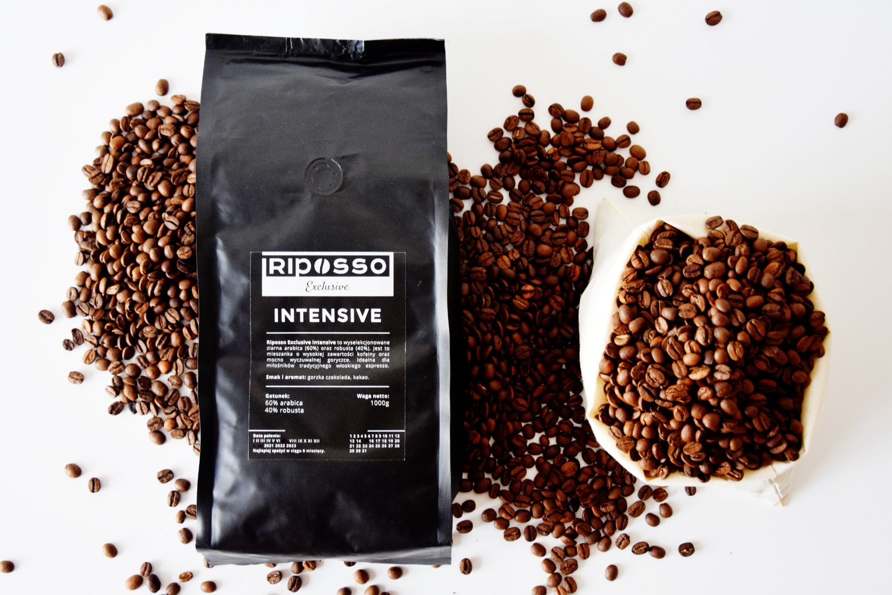 Riposso Exclusive Intensive 1kg - ŠVIEŽIAI SKRUDINTA