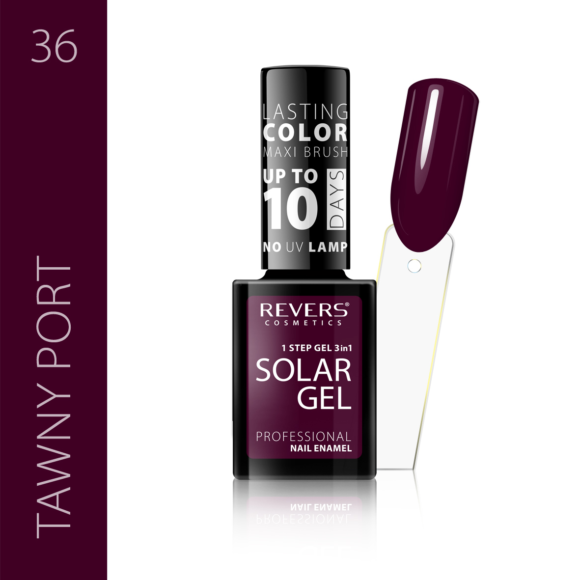 Nagų lakas SOLAR GEL 12ml hibridinis efektas 36