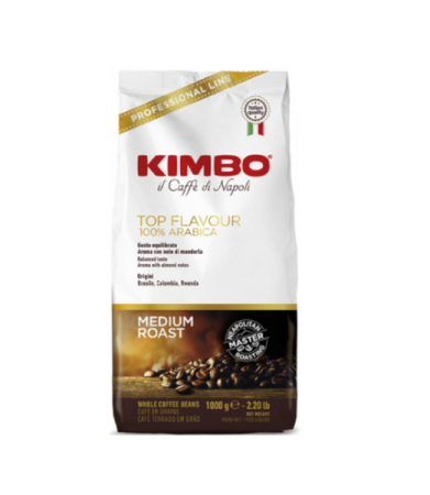 Kimbo Espresso Bar Top Flavour 1kg Kavos pupelės