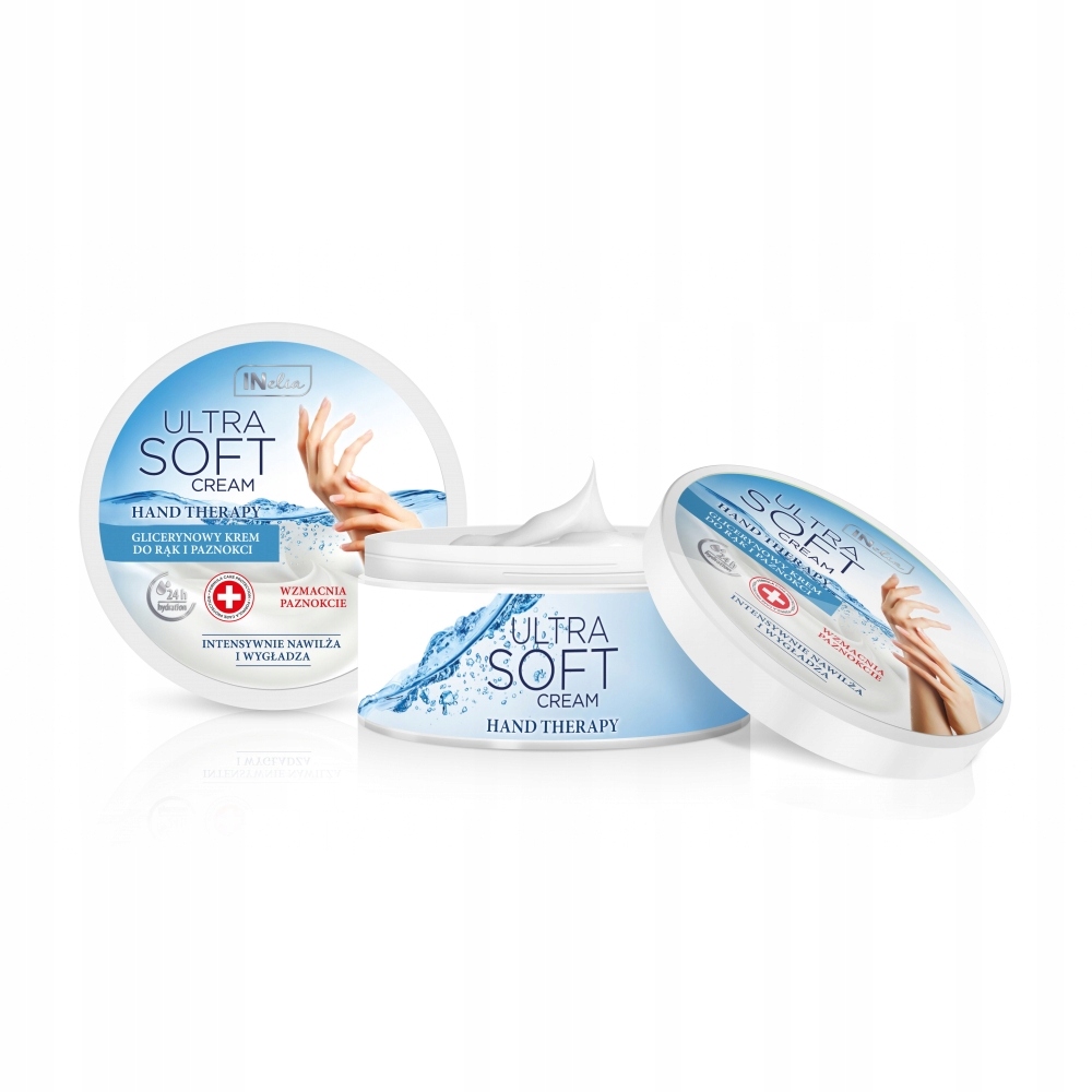 Inelia Ultra Soft Rankų kremas Hand Therapy stiprinantis nagus