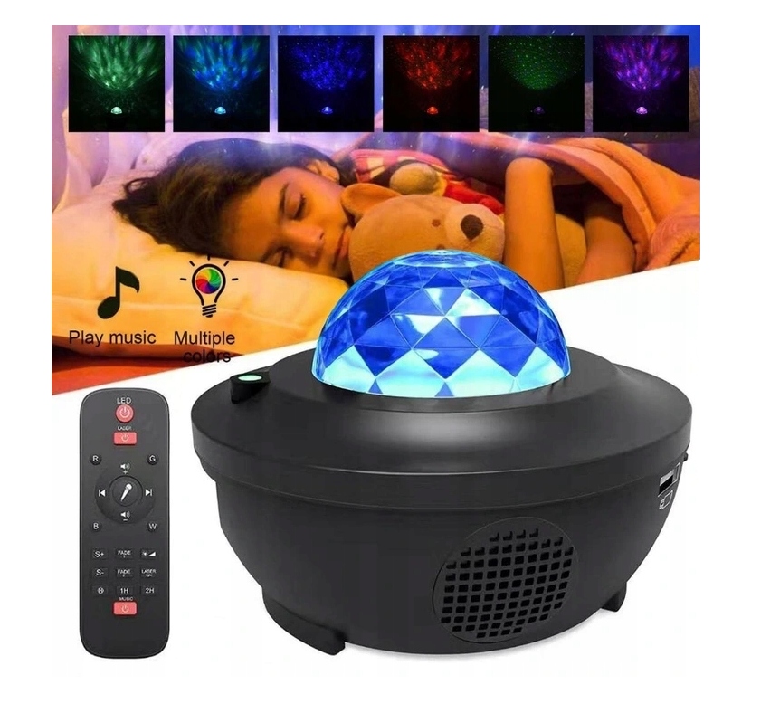 ŽVAIGŽDŽIŲ PROJEKTORIUS DANGUS PROJEKTORIUS LED SU BLUETOOTH GARSIAKALBIUMI + PULTAS