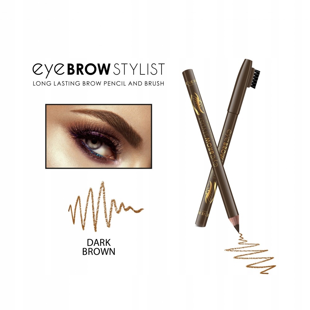 Antakių pieštukas tamsiai rudas Revers Eyebrow Stylist