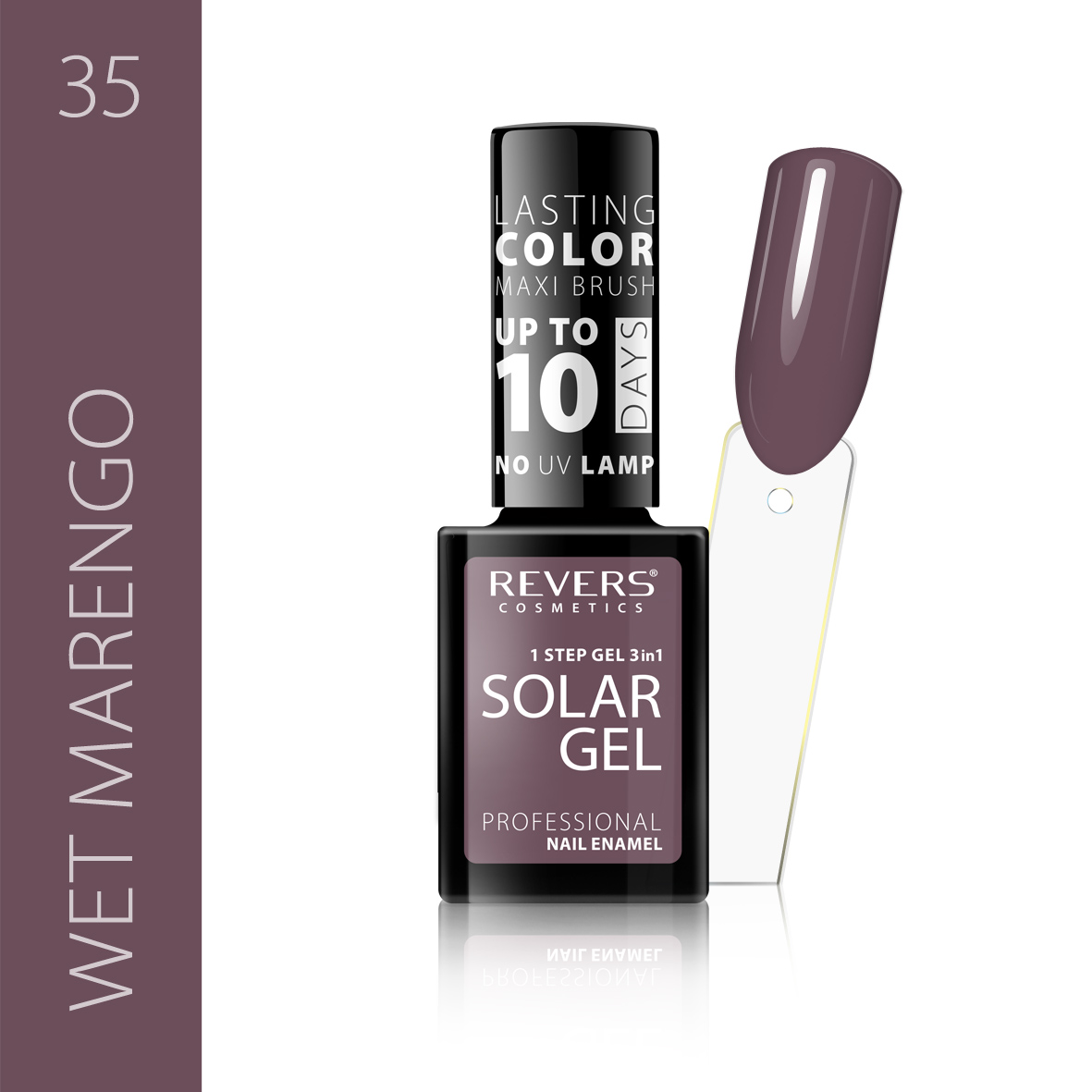 Nagų lakas SOLAR GEL 12ml hibridinis efektas 35
