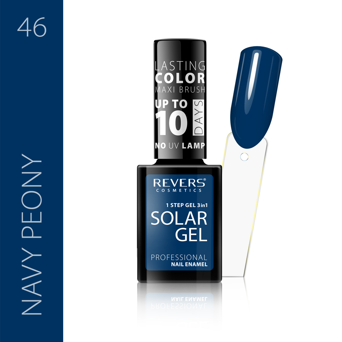 Nagų lakas SOLAR GEL 12ml hibridinis efektas 46