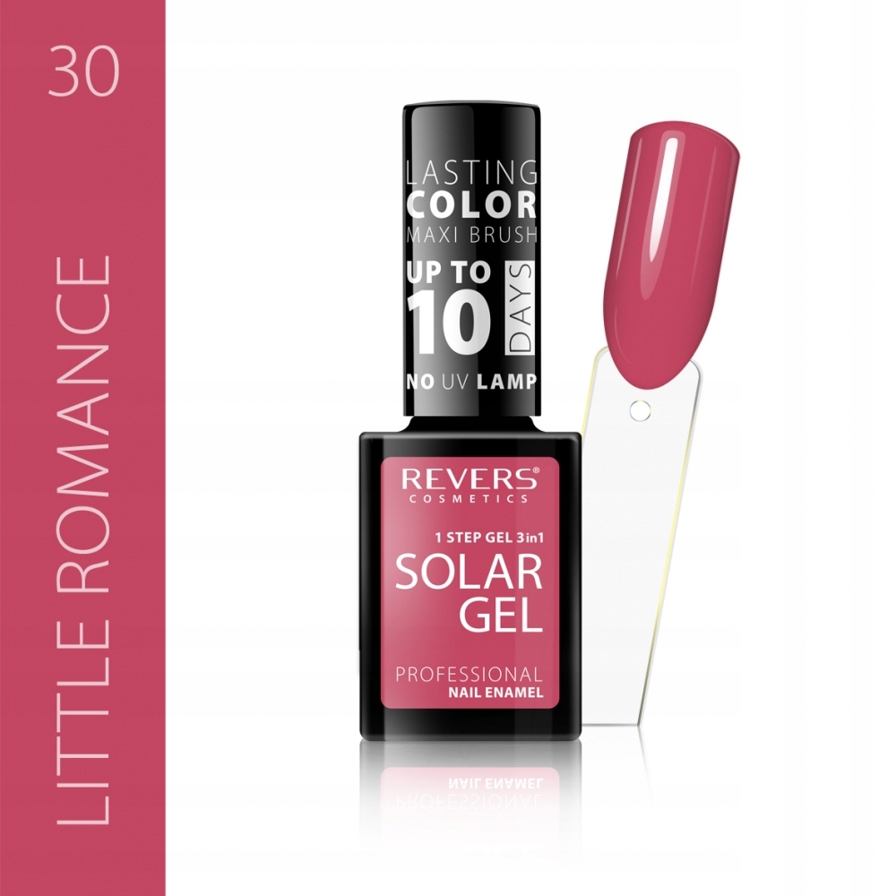 Nagų lakas SOLAR GEL 12ml hibridinis efektas 30