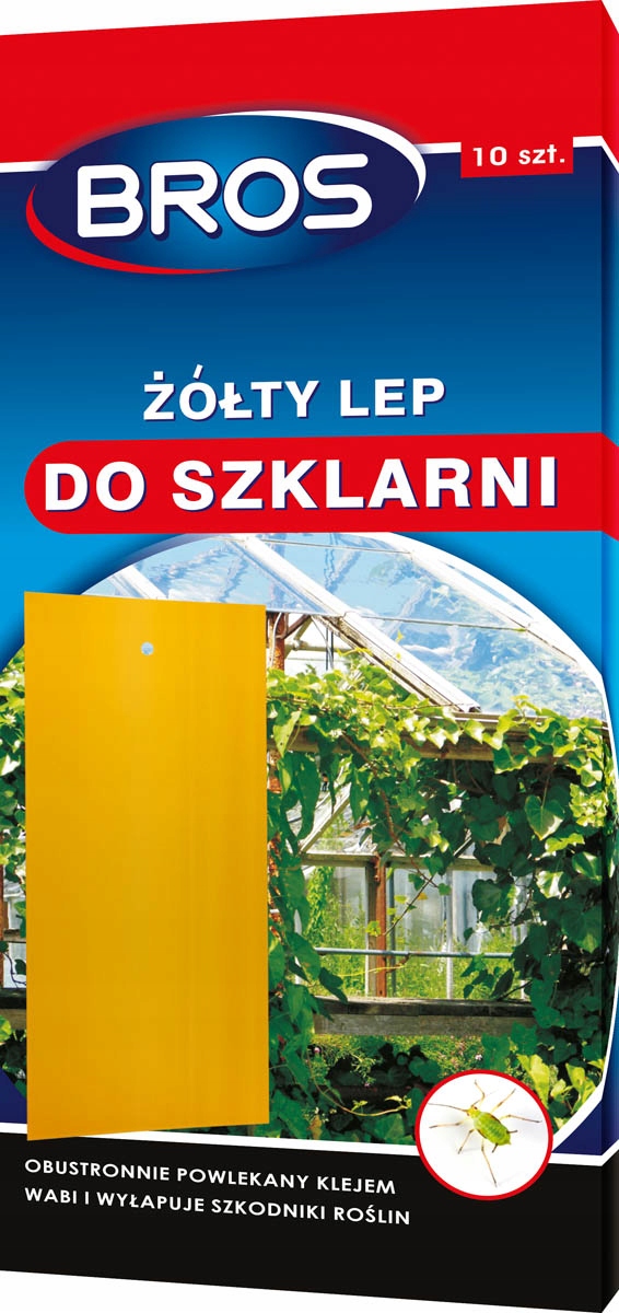 BROS Lipni juosta kenkėjams šiltnamiuose geltona 10 vnt.