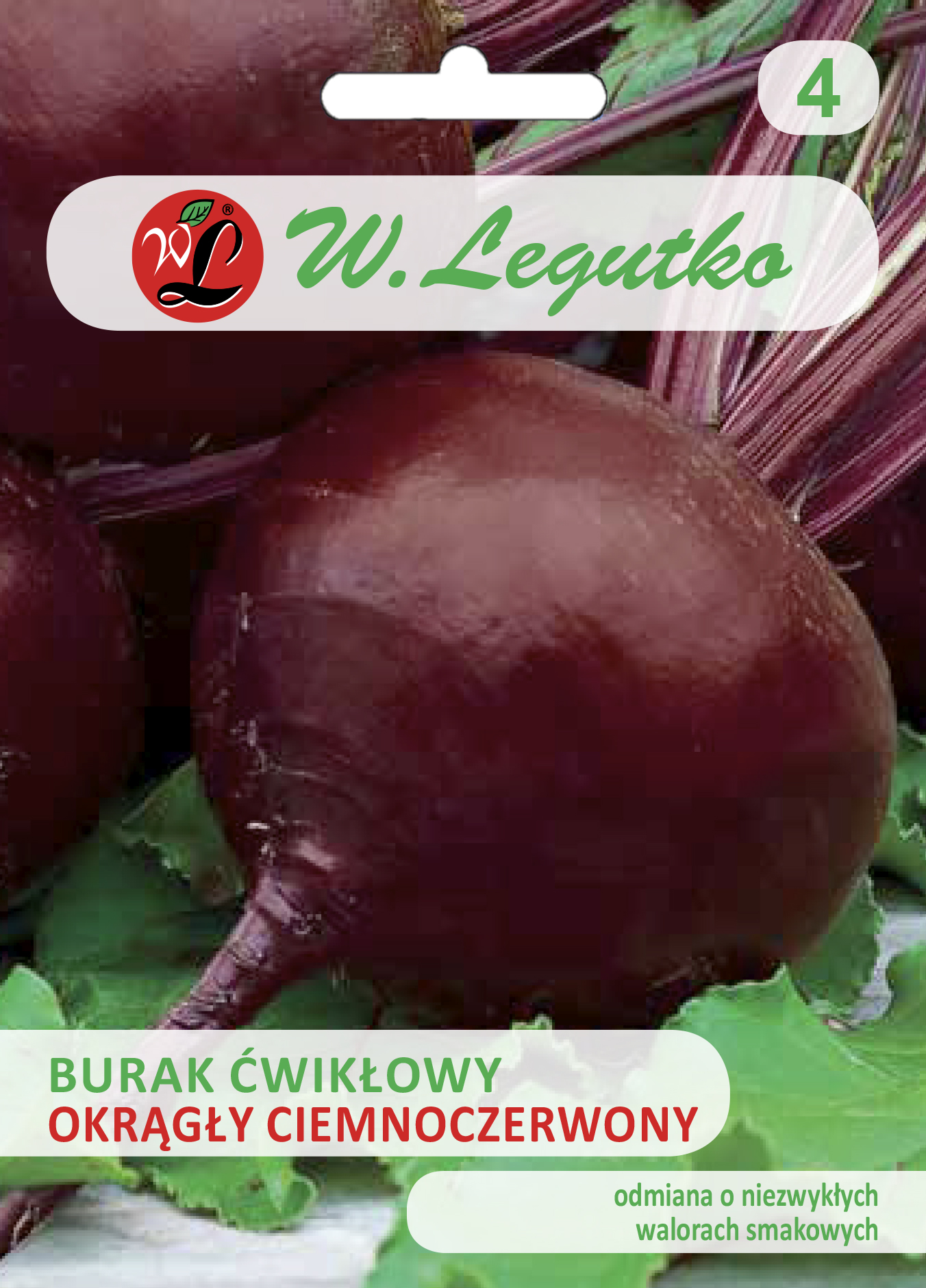 Sėklos Raudonasis burokėlis Apvalus Tamsiai raudonas, 20g