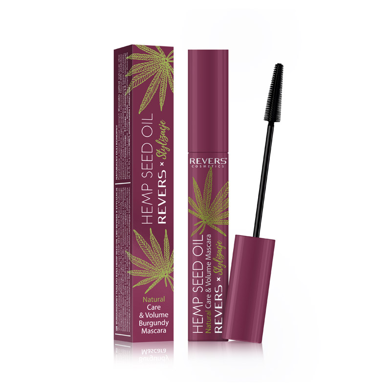 REVERS CBD Tušas blakstienoms Hemp Seed Oil Burgundy Boost