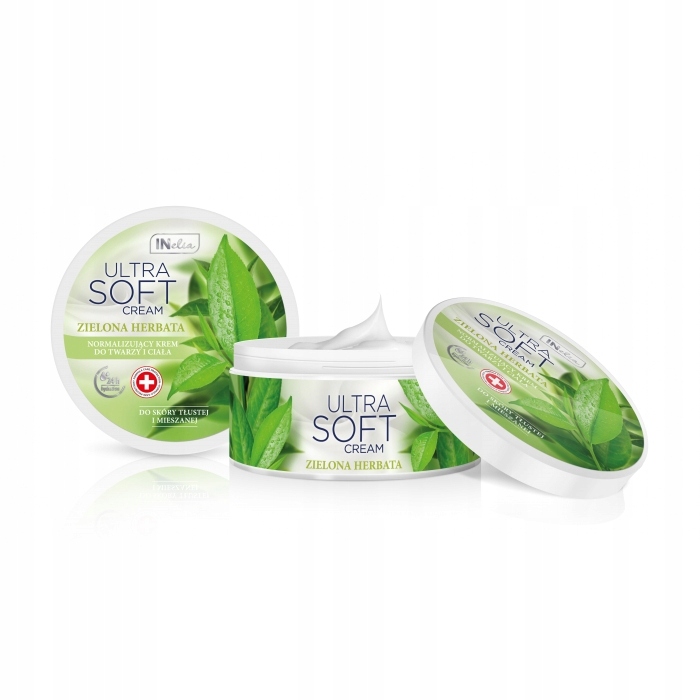 Inelia Ultra Soft Kremas veidui ir kūnui su žaliosios arbatos ekstraktu