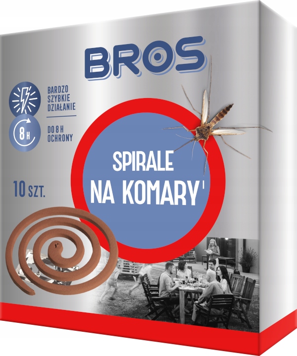 BROS Spiralės nuo uodų 10 vnt.