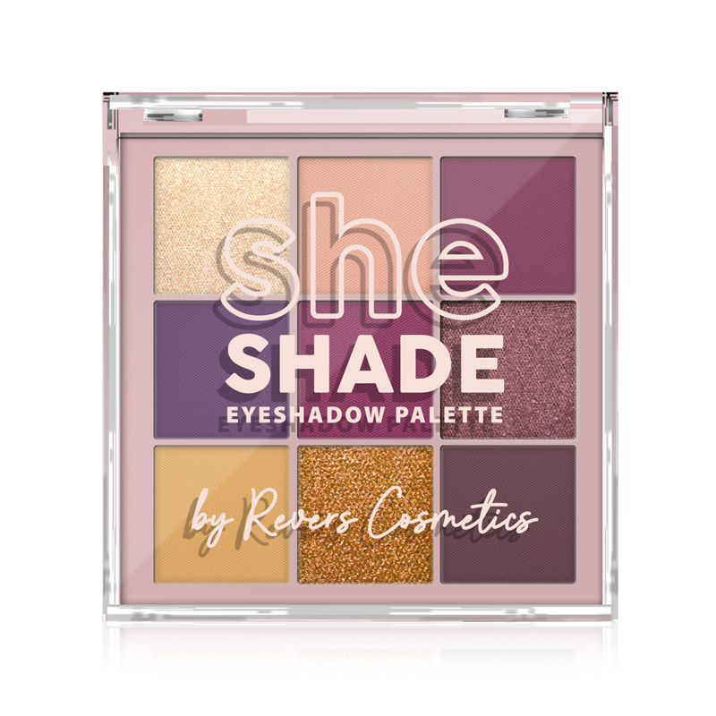 REVERS SHE SHADE Burgundy Glam akių šešėlių paletė