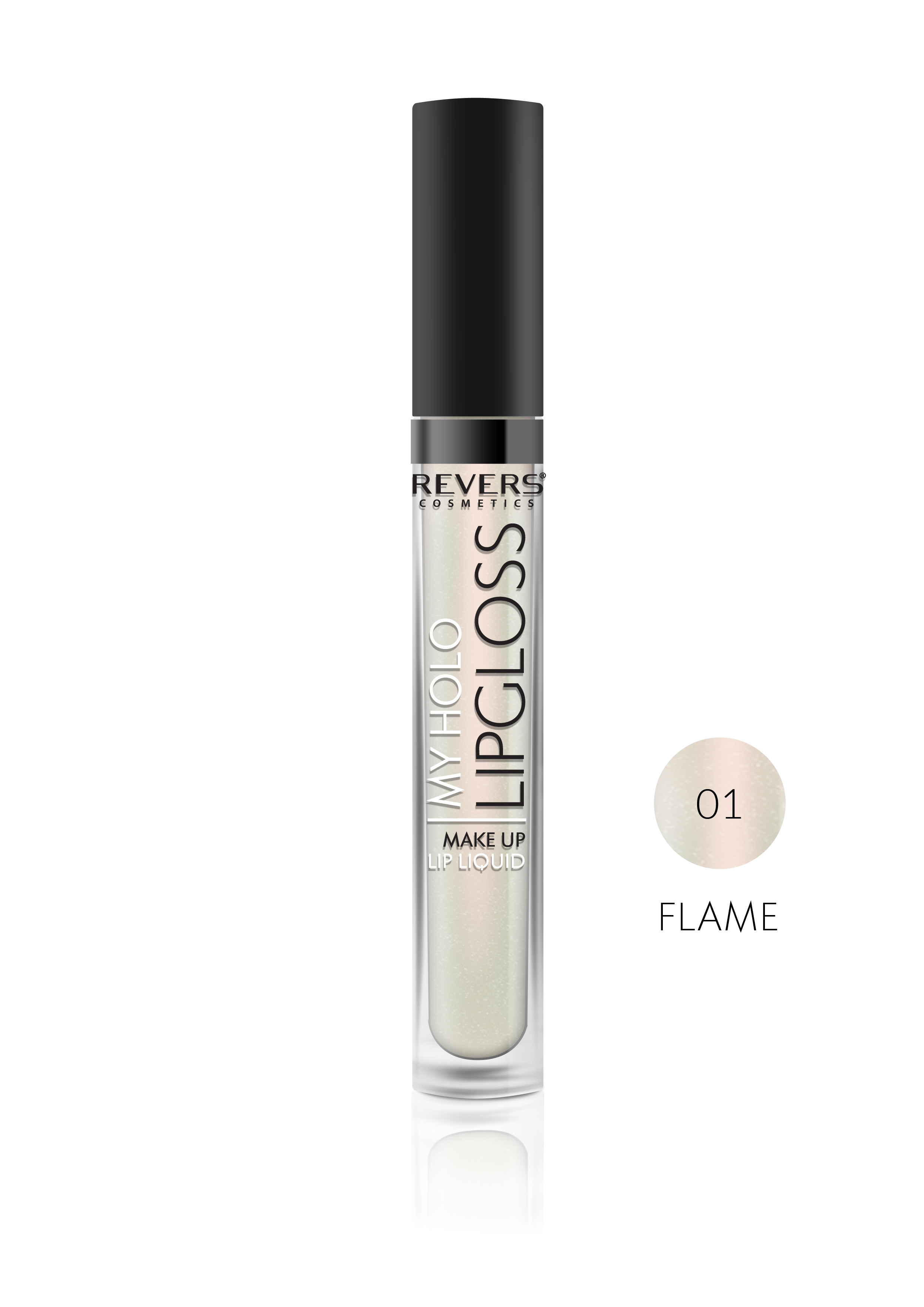 REVERS My Holo Lip Gloss Holografinis lūpų blizgis Nr. 01 Flame