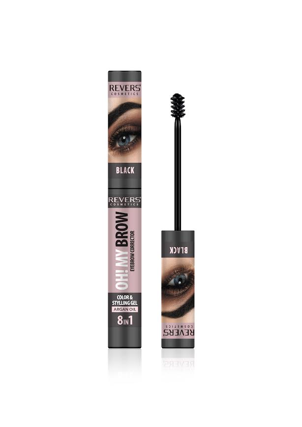 REVERS OH! MY BROW- Black- Antakių formavimo gelis-korektorius 7 ml