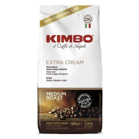 Kimbo Espresso Bar Extra Cream 1kg Kavos pupelės