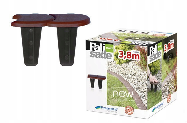 Žema sodo palisada IPAK2 3,8m | Ruda