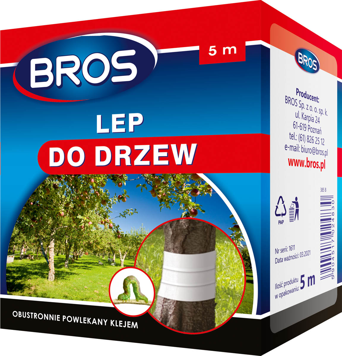 BROS lipnioji juosta nuo kenkėjų medžiams 5m
