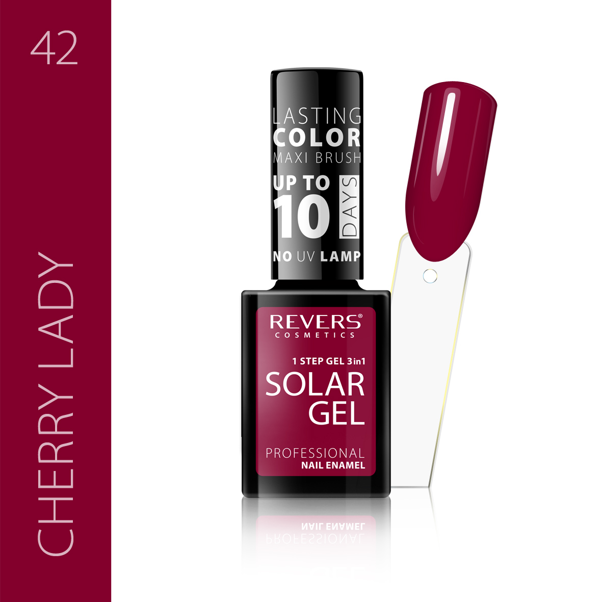 Nagų lakas SOLAR GEL 12ml hibridinis efektas 42
