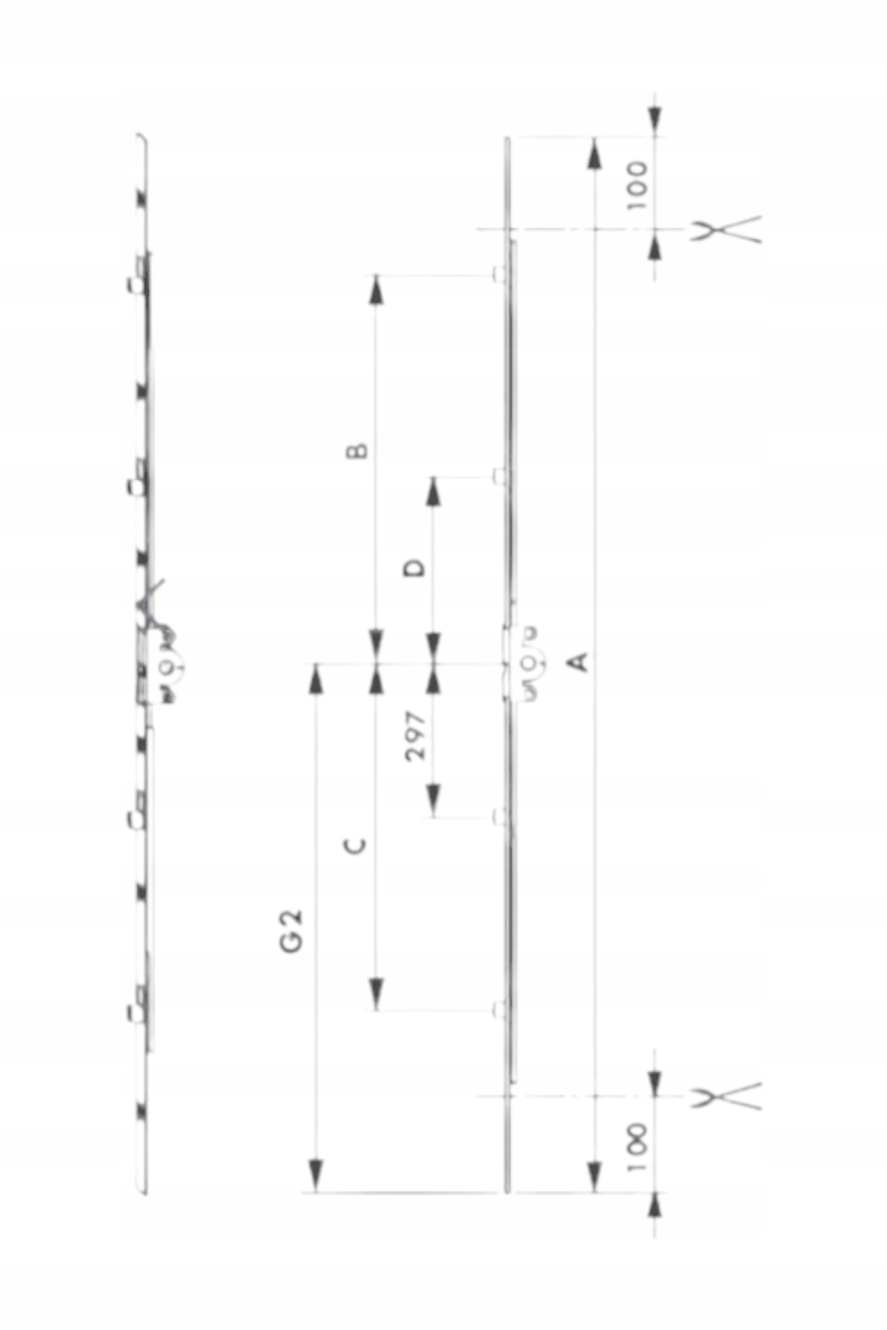 Siegenia Zasuwnica DF3 GR.220 TL 044d7754ea4e7023dcbc27f866634059