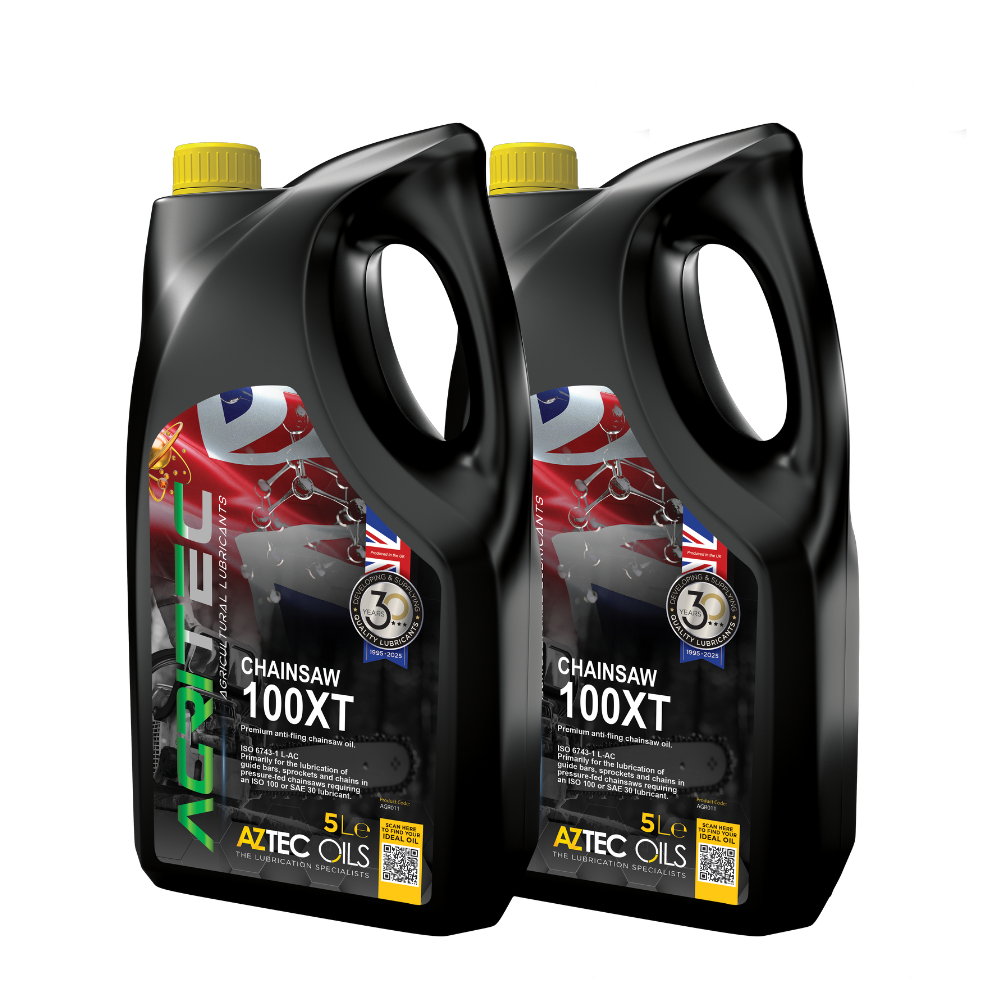 2x5L Agritec 100XT Chainsaw Oil SAE 30 ISO 100 Chain Oil All Makes & Models