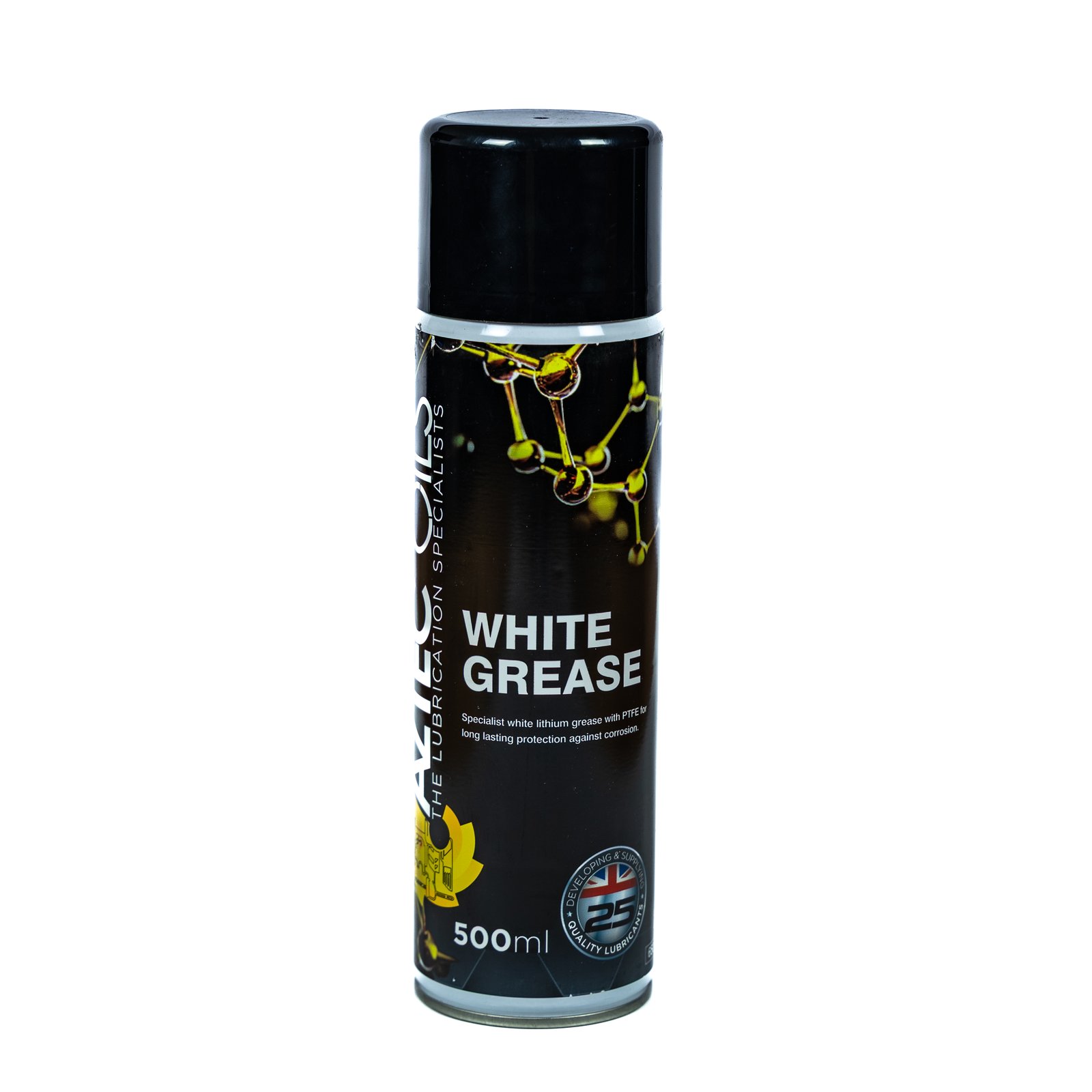 12x500ML Aztec White Grease PTFE Spray Long Lasting Lubrication Corrosion