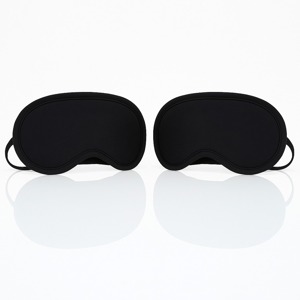 2x Schlafmaske Schlafbrille Augenmaske Reise Sleep Maske Augenbinde extra weich