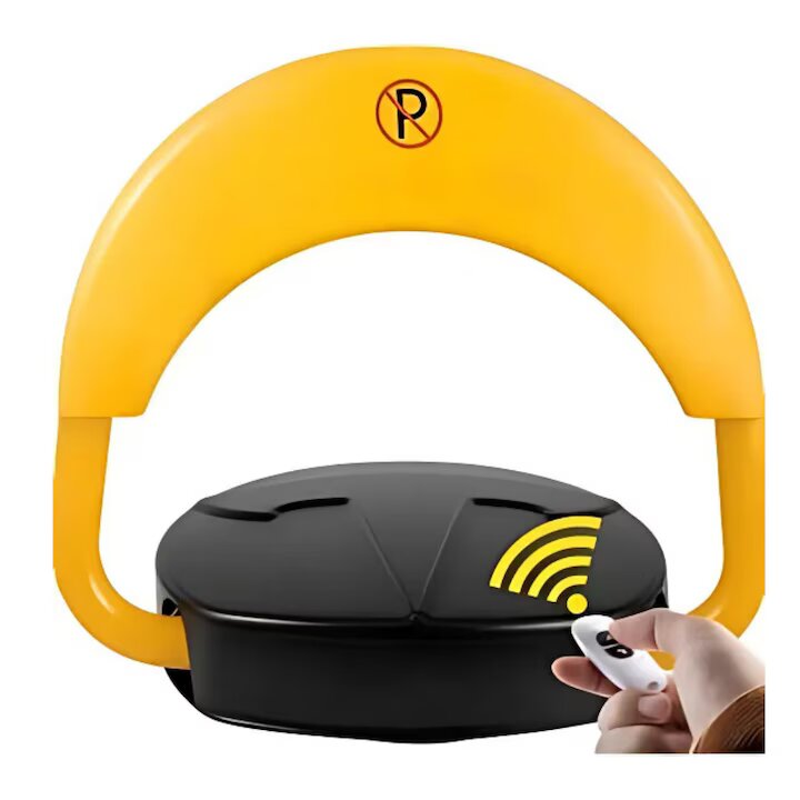Blocator Parcare Macvi® cu Telecomanda, Actionare Electrica, Functionare pe baterii, protectie Acces Auto, Design Rezistent