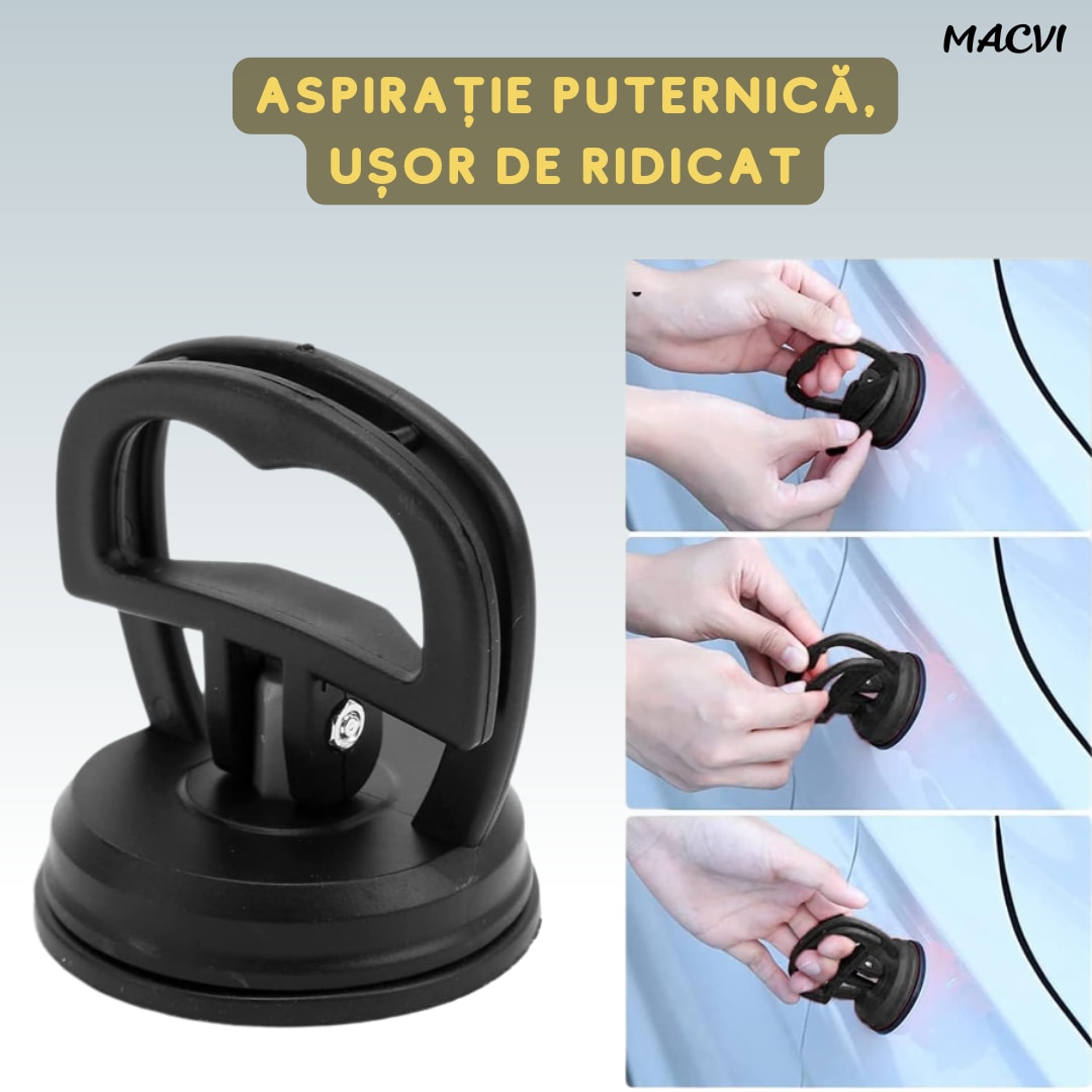 Ventuza puternica Macvi® pentru indepartarea indoiturilor auto, caroserii mari, diametru 12 cm