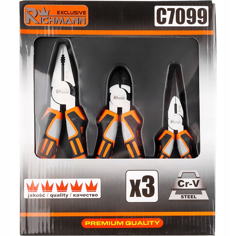 Corona/Richmann C7099 Zestaw Szczypiec 3szt