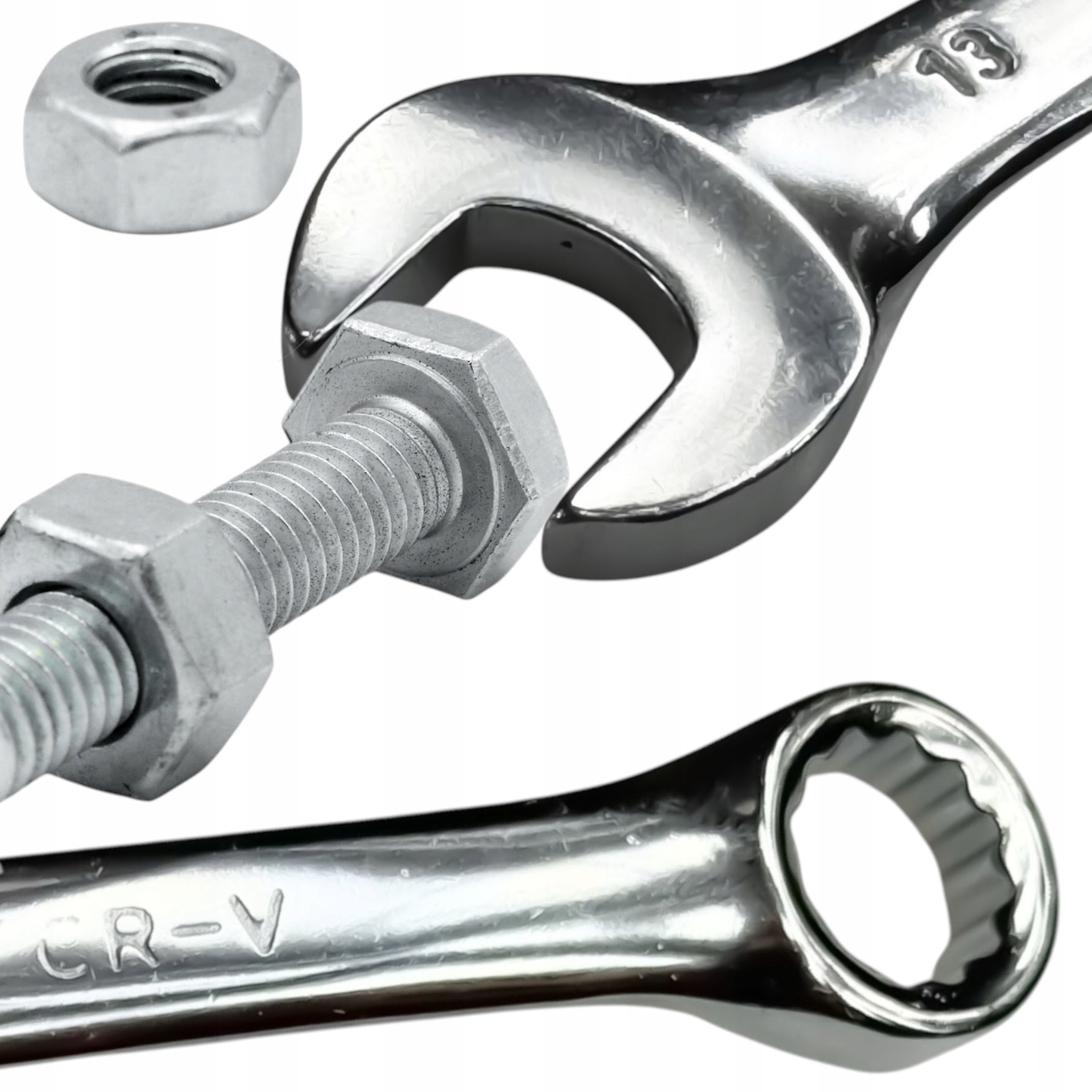 Klucz płasko oczkowy 13 mm 31CRV3 wytrzymały profesjonalny