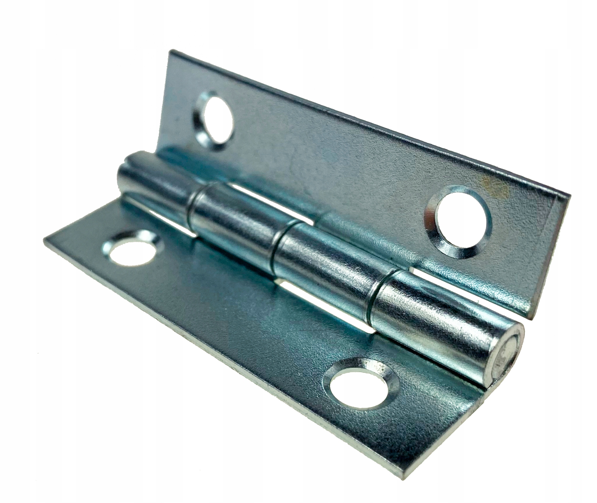 Zawias meblowy splatany 50x40 mm biały ocynk