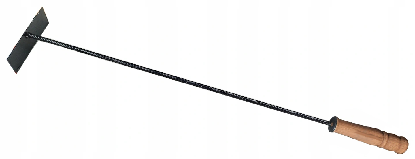 Wygarniacz pogrzebacz 60 cm do popiołu do czyszczenie pieca kominka stal