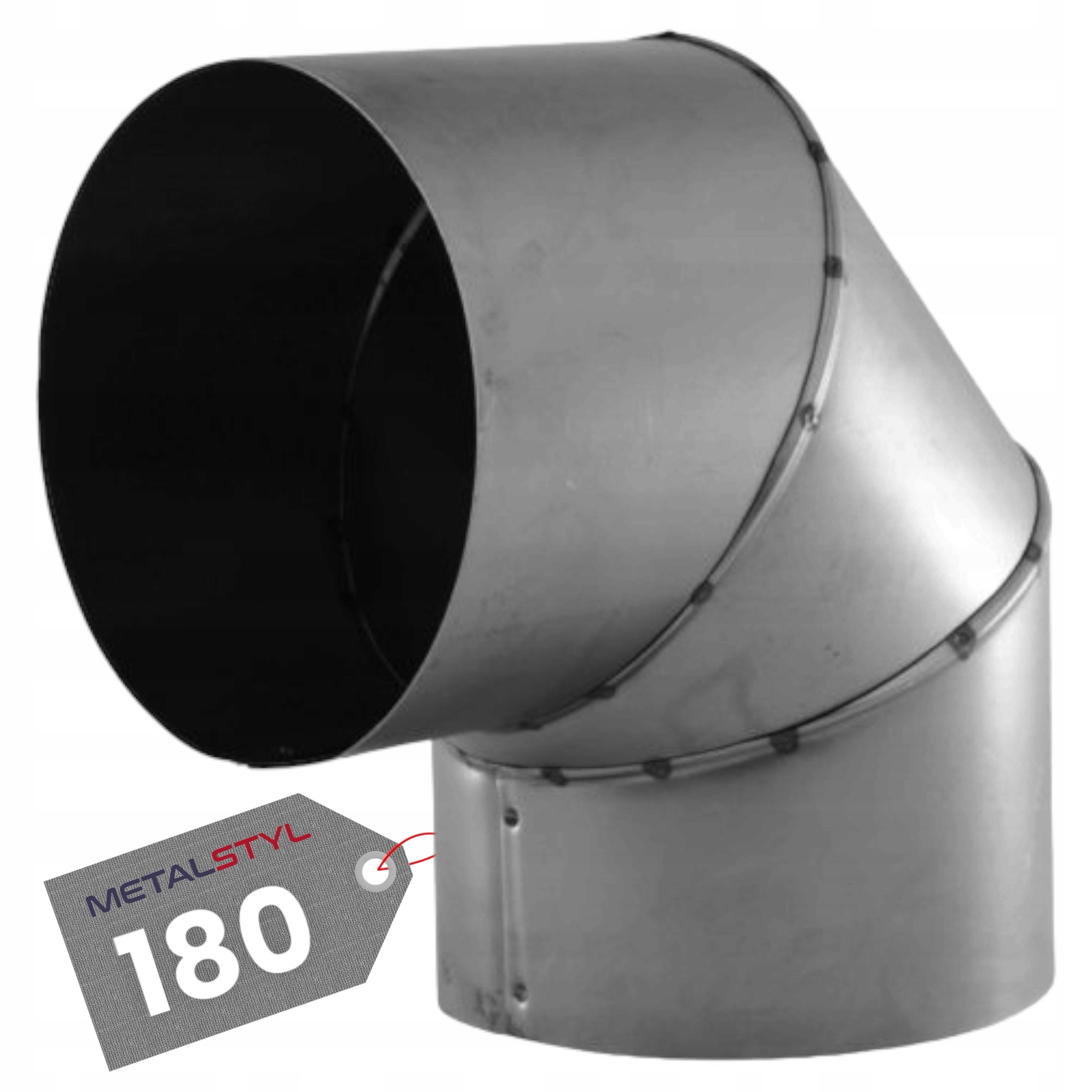 KOLANKO KOLANO PIECOWE KOMINOWE DO PIECA KOZY KOMINKA DYMNE fi 180mm