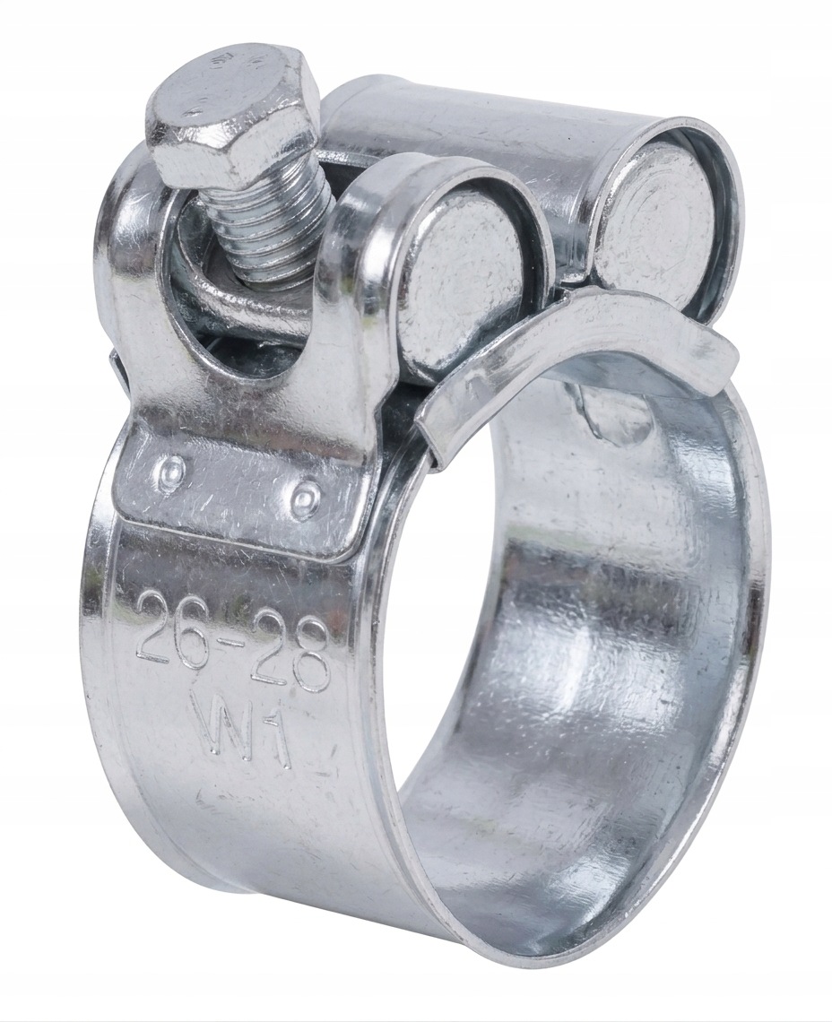 Opaska obejma zaciskowa GBS 26-28 mm skręcana do węży
