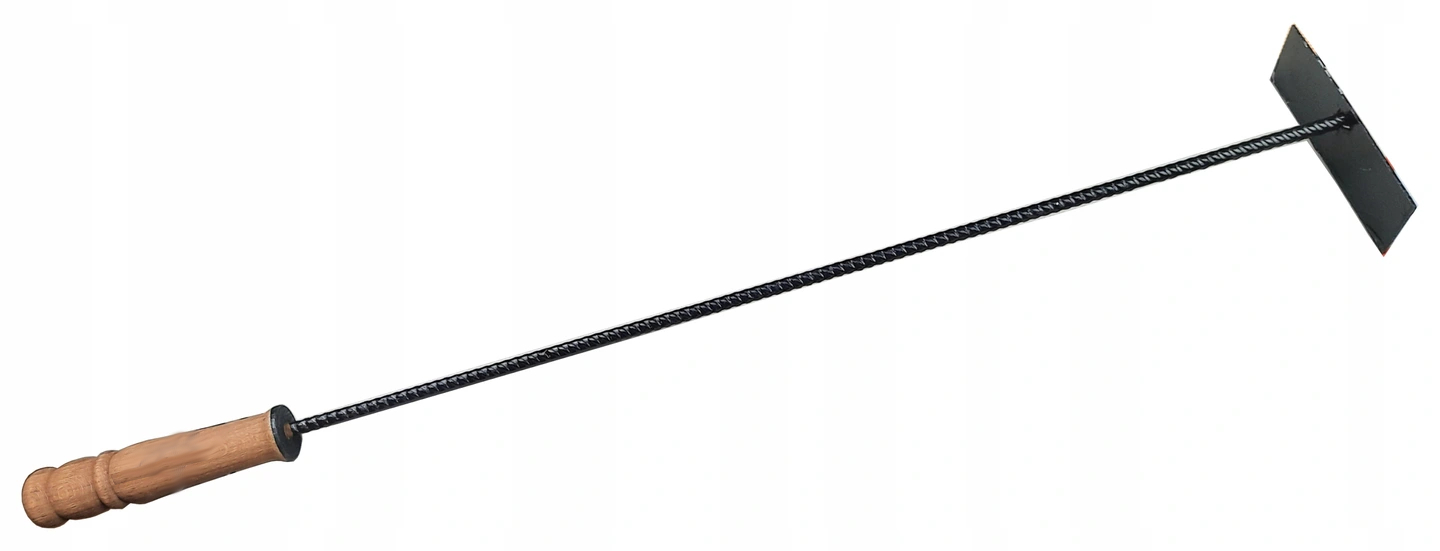 Wygarniacz pogrzebacz 80 cm do popiołu do czyszczenie pieca kominka stal