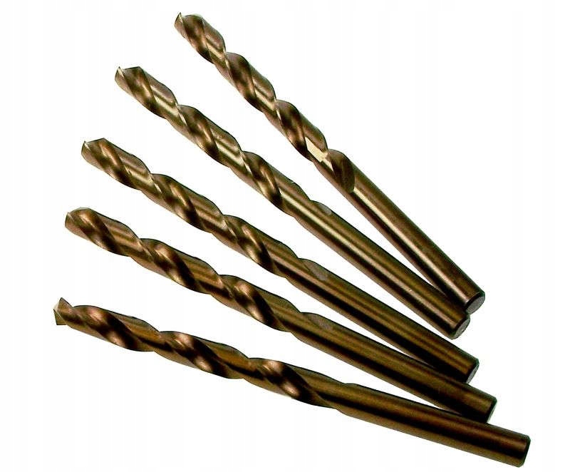 Wiertła do metalu kobaltowe 5,0 mm, 10 szt.