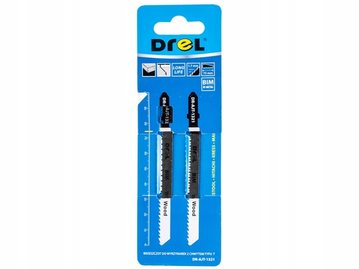 Brzeszczoty typu "T" do drewna,PVC,2 szt