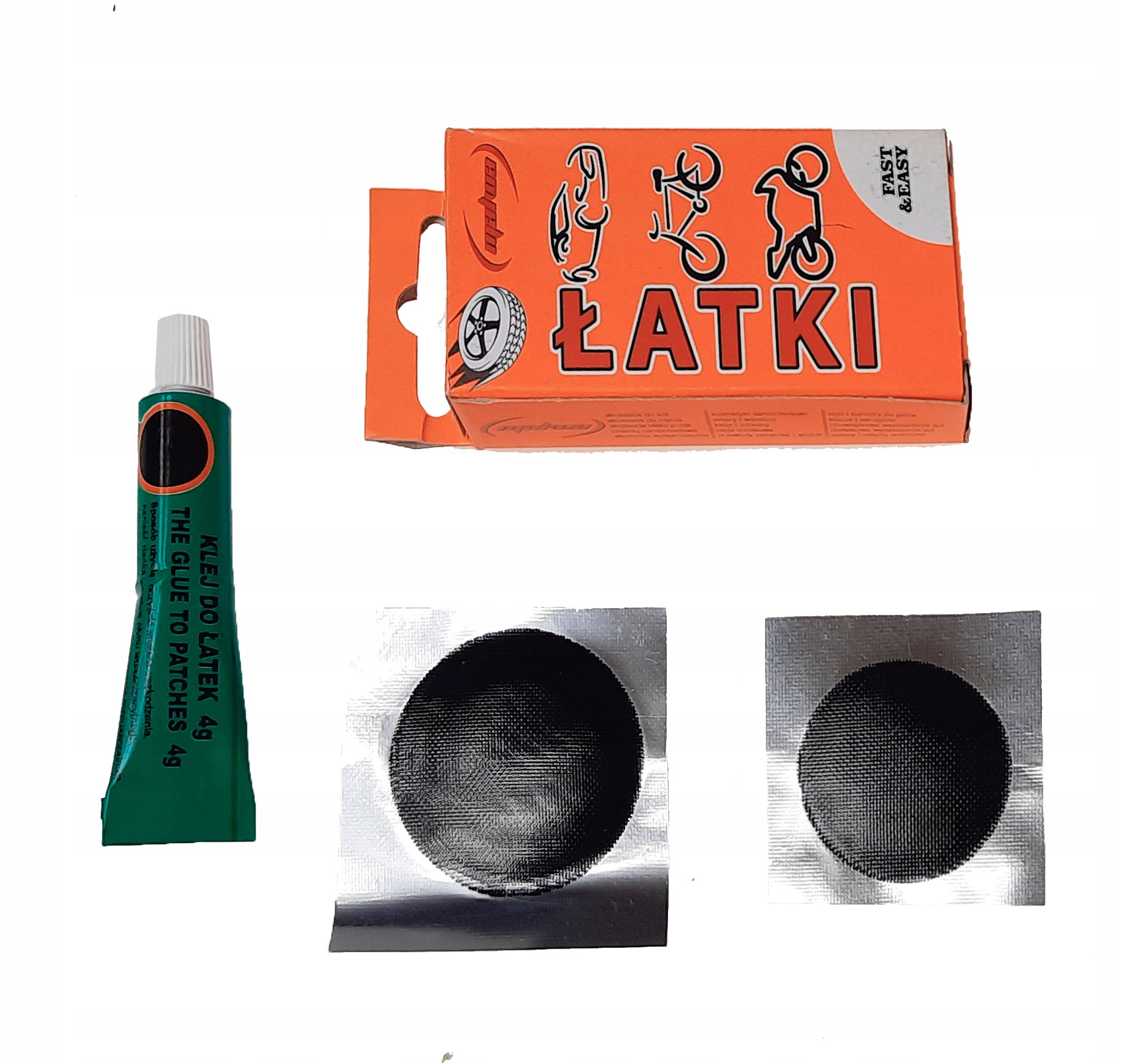 Łatki gumowe do opon zestaw z klejem