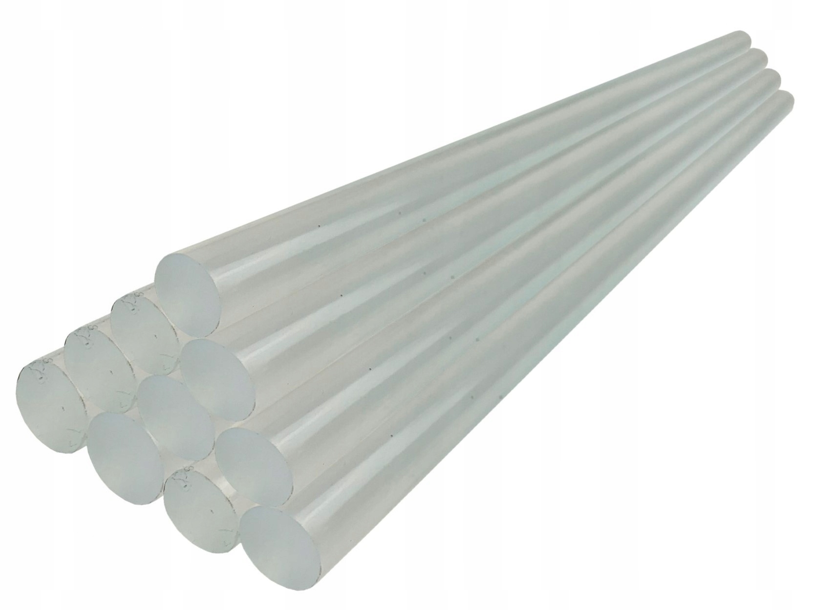 Klej do pistoletu na gorąco wkłady klejowe 11mm bezbarwny 10 sztuk