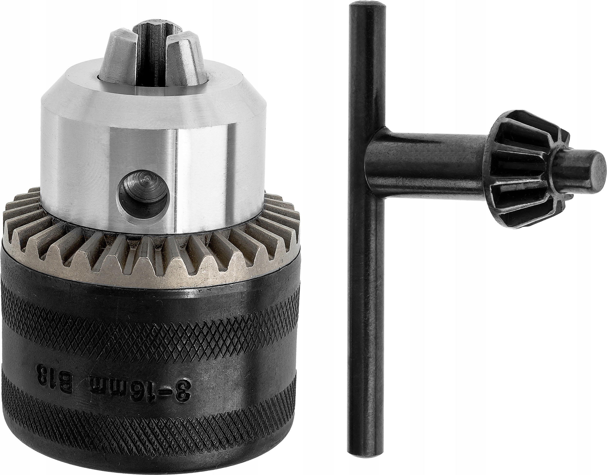 Uchwyt wiertarski zębaty z kluczykiem 3.0-16.0 mm