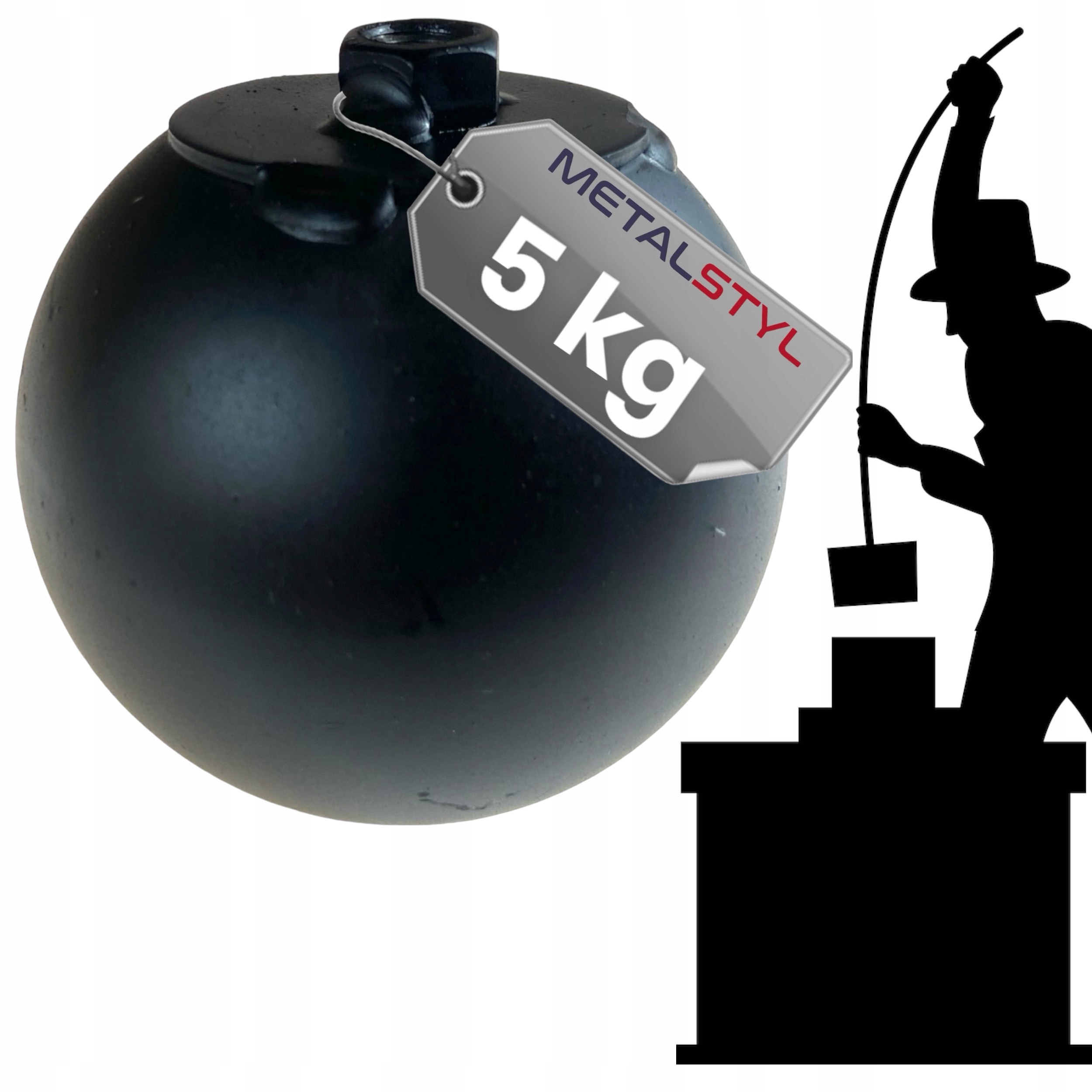 Kula do czyszczenia komina kominowa kominiarska 5 kg obciążenie do szczotki