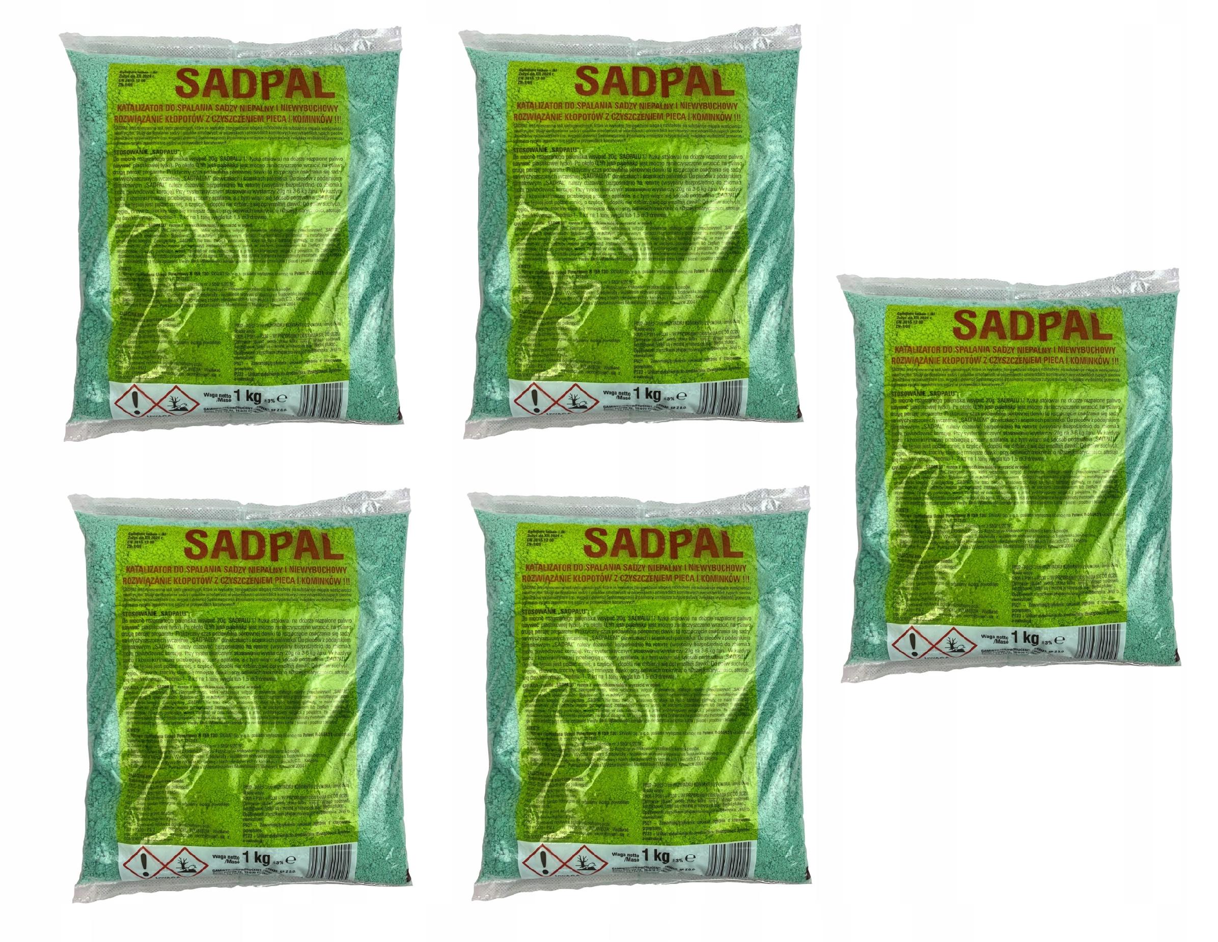 SADPAL Katalizator do spalania sadzy 5 x 1kg