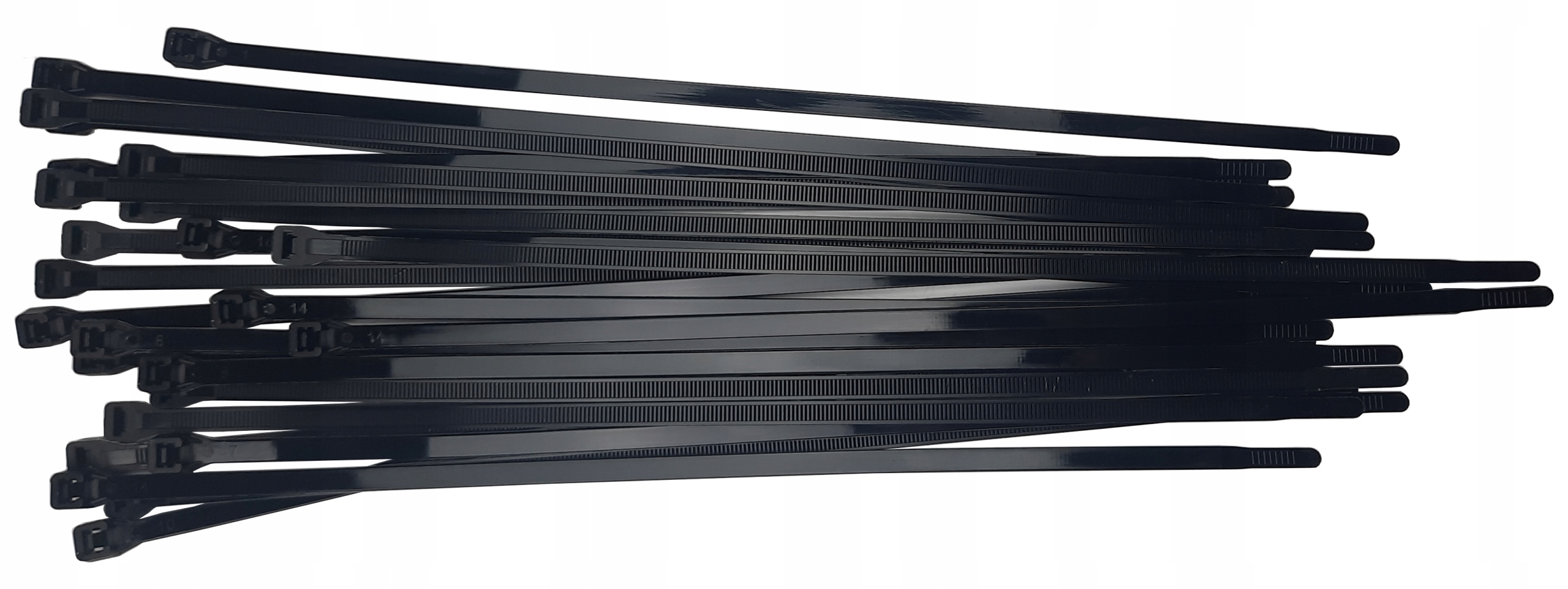 Opaska zaciskowa kablowa 3,6x250 mm czarna 100 szt