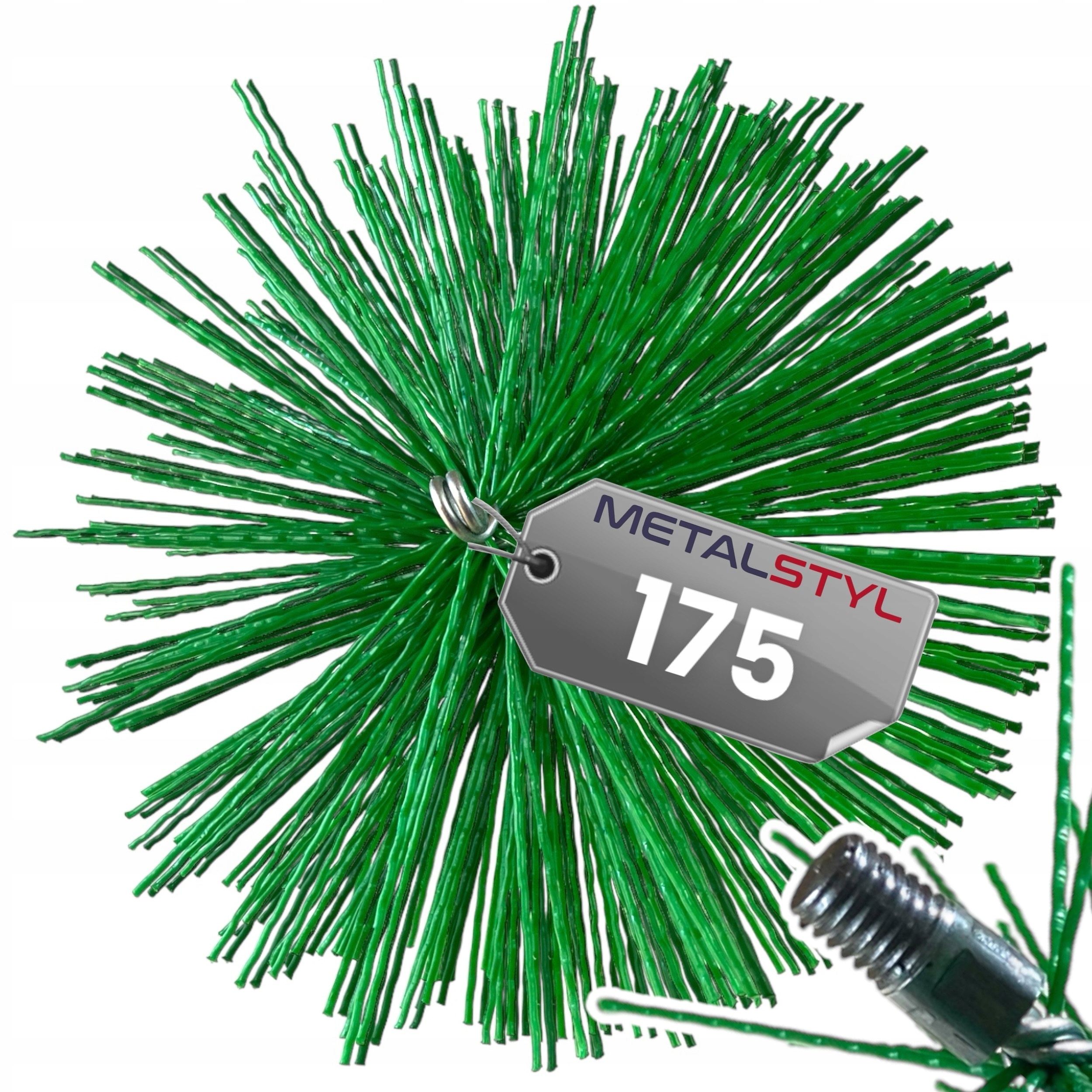 Szczotka kominowa wycior 175mm tworzywo do czyszczenia komina