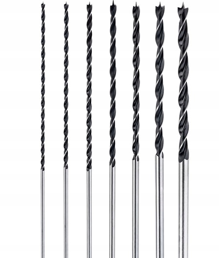 Zestaw wierteł do drewna przedłużane 7 szt. 300mm